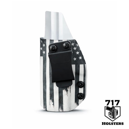 The Defender — Distressed Black & White Flag Holster