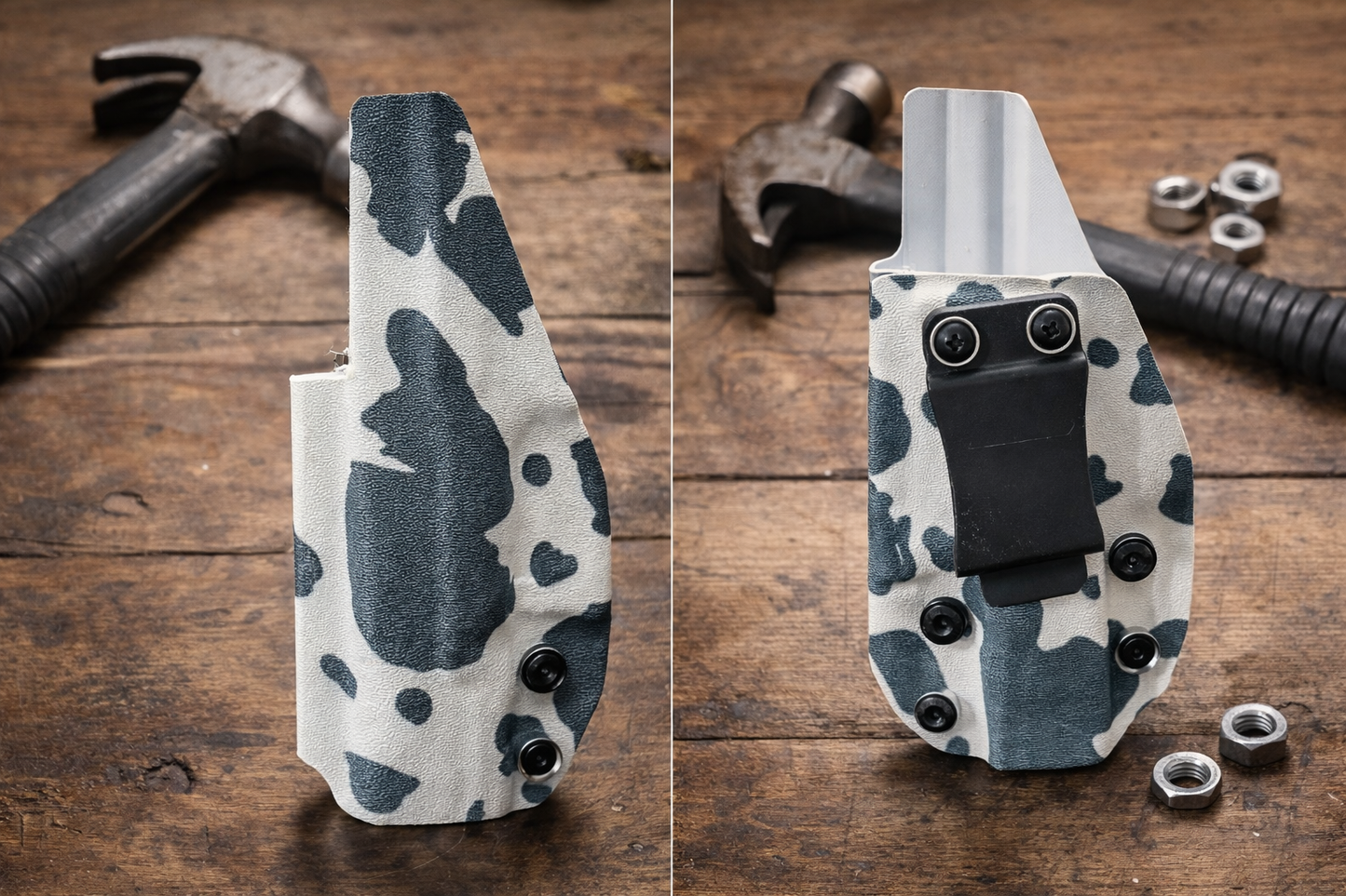 The Wrangler — Cow Print Holster