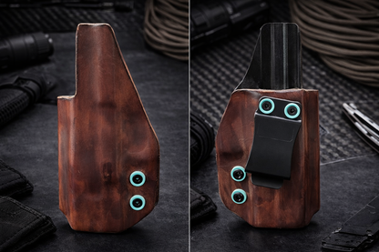 The Frontier — Leather-Wrapped Kydex Holster